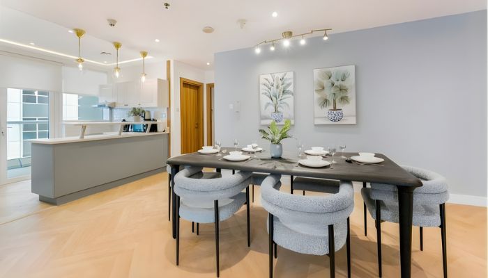 stylish 4 seater dining table for modern interiors