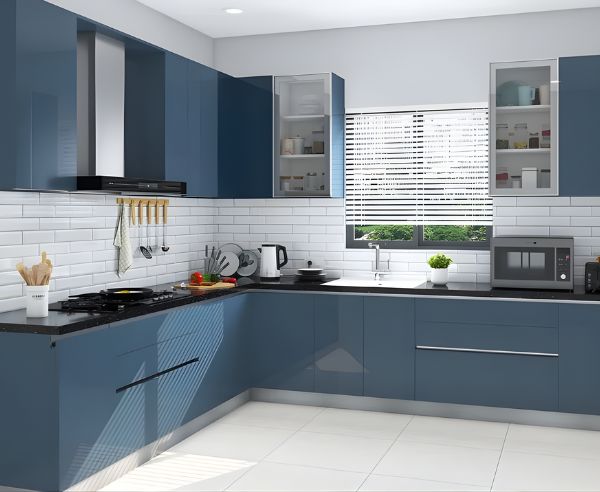 Modular kitchen design in Gurgaon with customized storage